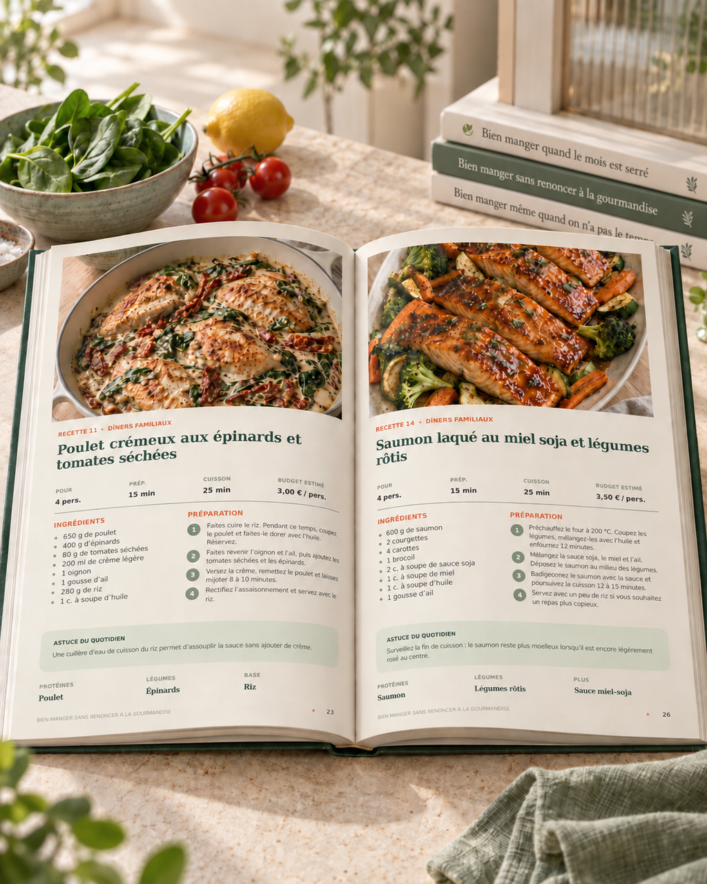 Le duo La Cuisine du Quotidien — 60 recettes pour toute la famille